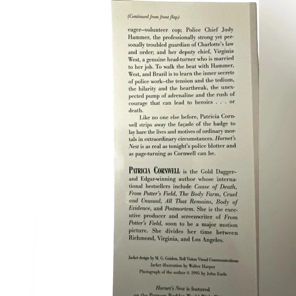 COPY - 2 Patricia Cornwell hard back books- Unnatural Exposure and The Hornets … - Picture 5 of 5